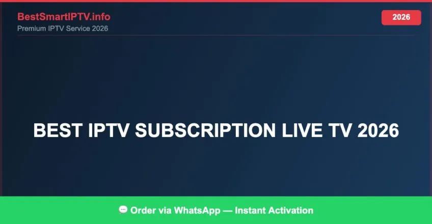 Best Iptv Subscription Live Tv 2026 2026