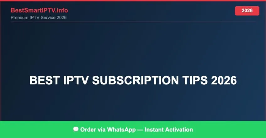 Best Iptv Subscription Tips 2026 2026