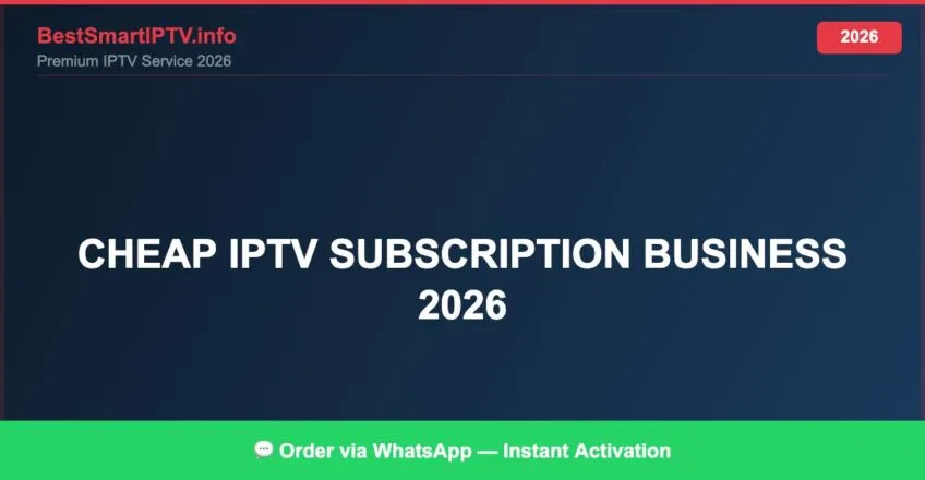 Cheap Iptv Subscription Business 2026 2026