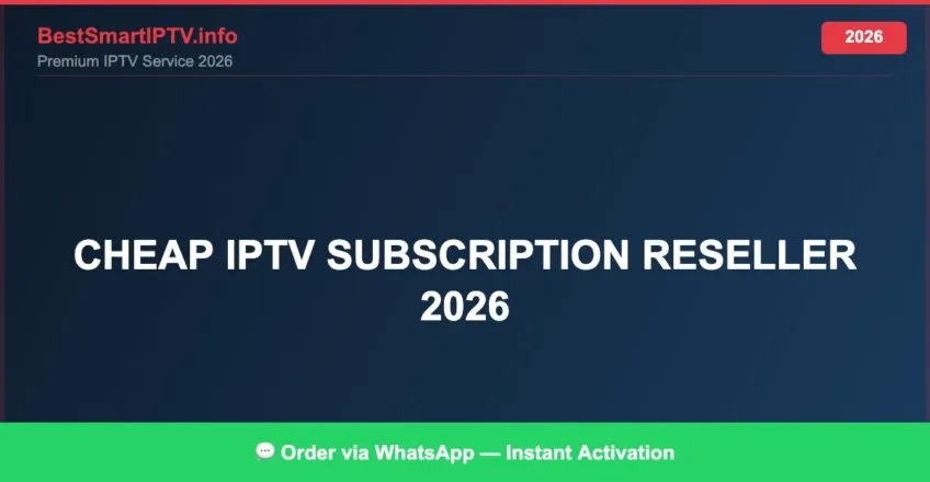 Cheap Iptv Subscription Reseller 2026 2026