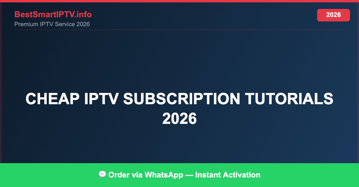 IPTV Setup Guide 2 (2026)