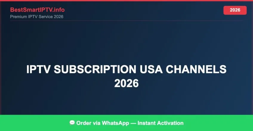 Iptv Subscription Usa Channels 2026 2026